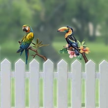 Colorful Bird Garden Stakes